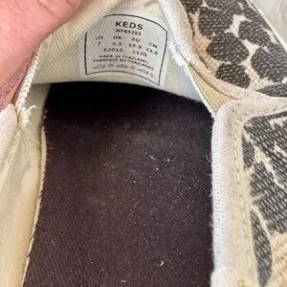 Keds Double Decker Animal Print Leopard Canvas Slip-On Sneakers – Size 7 - Picture 5 of 13